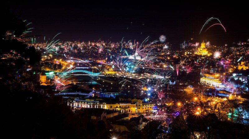 fireworks in tbilisi